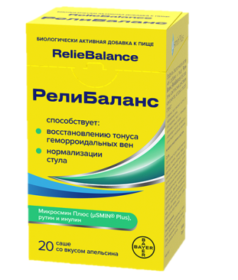 РелиБаланс, саше со вкусом апельсина, 20шт БАД