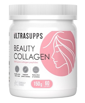UltraSupps (Ультрасаппс) Бьюти Коллаген пептиды, порошок банка 150г БАД