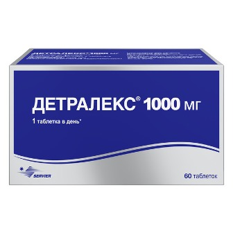 Купить детралекс, таблетки, покрытые пленочной оболочкой 1000мг, 60 шт в Дзержинске