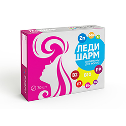 Купить ледишарм витамины для волос витамир, таблетки 30 шт бад в Дзержинске