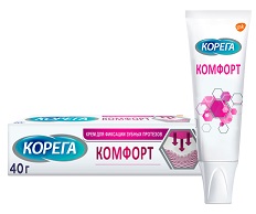 Купить корега крем для фиксации зубных протезов комфорт 40мл в Дзержинске