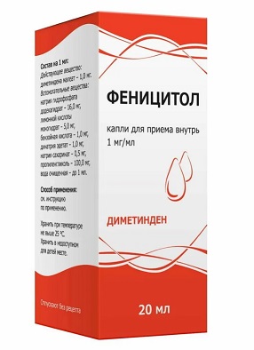 Купить феницитол, капли для приема внутрь 1 мг/мл, 20мл от аллергии в Дзержинске