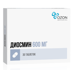 Купить диосмин, таблетки, покрытые пленочной оболочкой 600мг, 30 шт в Дзержинске