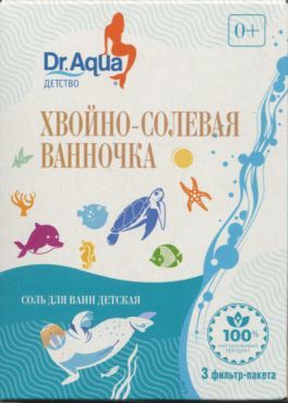 Купить доктор аква (dr.aqua) соль для ванн хвойно-солевая ванночка, 450г в Дзержинске