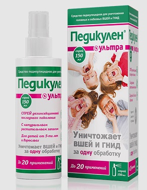 Купить педикулен ультра, спрей педикулицидный (от вшей и гнид) 150мл в Дзержинске