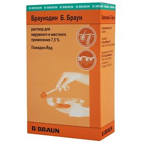 Купить браунодин б.браун, раствор для наружного применения 7,5%, флакон 100мл в Дзержинске