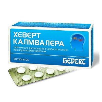 Купить хеверт калмвалера, таблетки для рассасывания гомеопатические, 40 шт в Дзержинске