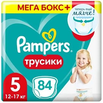 Pampers Pants (Памперс) подгузники-трусы 5 юниор 12-17кг, 84шт