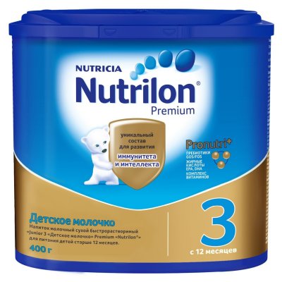 Купить nutrilon junior premium 3 (нутрилон) сухая смесь детская с 12 месяцев, 400г в Дзержинске