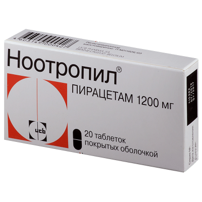 Купить ноотропил, таблетки, покрытые пленочной оболочкой 1200мг, 20 шт в Дзержинске
