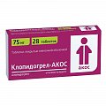 Купить клопидогрел-акос, таблетки, покрытые пленочной оболочкой 75мг, 28 шт в Дзержинске
