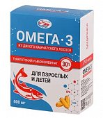 Купить салмоника (salmonica) омега-3 600мг из дикого камчатского лосося для взрослых и детей, капсулы 45 шт бад в Дзержинске