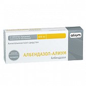 Купить албендазол-алиум, таблетки, покрытые пленочной оболочкой 400мг, 3 шт в Дзержинске