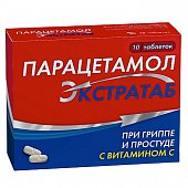 Купить парацетамол экстратаб, таблетки 500мг+150мг, 10 шт в Дзержинске