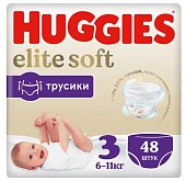 Купить huggies (хаггис) трусики elitesoft 3, 6-11кг 48 шт в Дзержинске