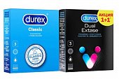 Купить durex (дюрекс) набор: презервативы classic, 3шт + dual extase, 3шт в Дзержинске