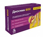 Купить диосмин 600, таблетки покрытые оболочкой массой 1,1г, 30 шт бад в Дзержинске