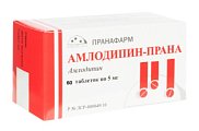 Купить амлодипин-прана, таблетки 5мг, 60 шт в Дзержинске