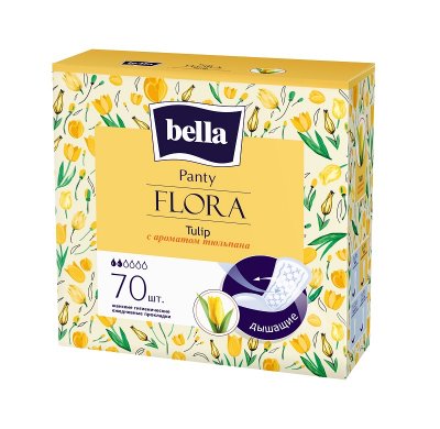Купить bella (белла) прокладки panty flora с ароматом тюльпана 70 шт в Дзержинске