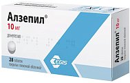 Купить алзепил, таблетки, покрытые пленочной оболочкой 10мг, 28 шт в Дзержинске