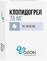 Купить клопидогрел, таблетки, покрытые пленочной оболочкой 75мг, 28 шт в Дзержинске