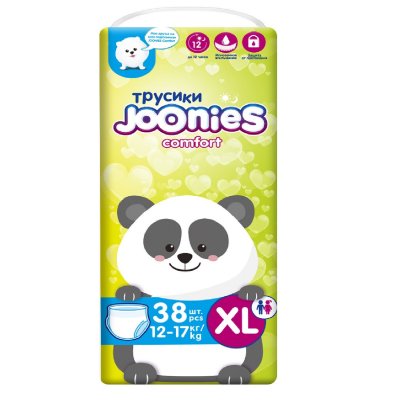 Купить joonies comfort (джунис) подгузники-трусики детские, размер xl 12-17кг, 38 шт в Дзержинске