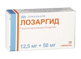 Купить лозаргид, таблетки, покрытые пленочной оболочкой 12,5мг+50мг, 30 шт в Дзержинске
