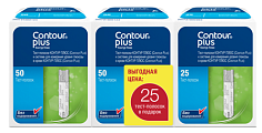 Купить тест-полоски contour plus (контур плюс), 2 х50 шт+ 1 х25шт в Дзержинске