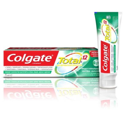 Купить колгейт (colgate) зубная паста total 12 pro-здоровое дыхание, 75 мл (колгейт палмолив, мексика) в Дзержинске