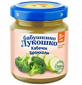 Купить бабушкино лукошко пюре из кабачков и капусты брокколи для детского питания 100 гр в Дзержинске
