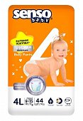 Купить senso baby simple (сенсо бейби) подгузники-трусики для детей, размер 4l (9-14кг), 44 шт в Дзержинске