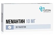 Купить мемантин, таблетки, покрытые пленочной оболочкой 10мг, 30 шт в Дзержинске