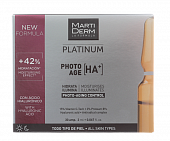 Купить martiderm (мартидерм) platinum сыворотка для лица коррекция фотостарения гиалуроновая кислота+, ампулы 2мл, 30 шт в Дзержинске
