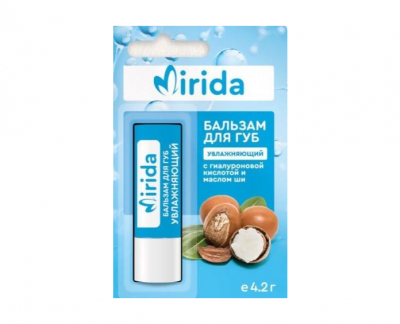 Купить мирида (mirida), бальзам для губ увлажняющий с гиалуроновой кислотой и маслом ши, 4,2 г в Дзержинске