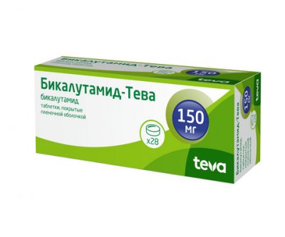 Купить бикалутамид-тева, таблетки, покрытые пленочной оболочкой 150мг, 28 шт в Дзержинске