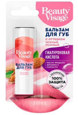 Купить бьюти визаж (beautyvisage) бальзам для губ с нежным розовым оттенком 3,6 г в Дзержинске