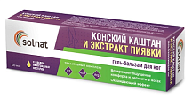 Купить solnat (солнат) конский каштан и экстракт пиявки, гель-бальзам для ног 100мл в Дзержинске