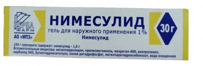 Купить нимесулид, гель для наружного применения 1%, 30 г в Дзержинске