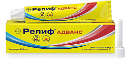 Купить релиф адванс, мазь для ректального и наружного применения 200мг/г, 25г в Дзержинске