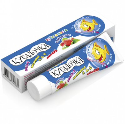 Купить кусалочка зубная паста для детей 3-8лет клубника 50мл в Дзержинске