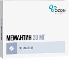 Купить мемантин, таблетки, покрытые пленочной оболочкой 20мг, 30 шт в Дзержинске