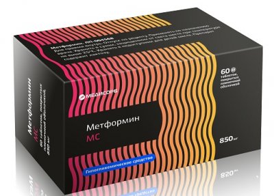 Купить метформин-мс, таблетки, покрытые пленочной оболочкой 850мг, 60 шт в Дзержинске
