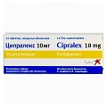 Купить ципралекс, таблетки, покрытые пленочной оболочкой 10мг, 14 шт в Дзержинске