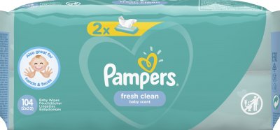 Купить pampers baby fresh clean (памперс) салфетки влажные, 52шт (в комплекте 2 упаковки) в Дзержинске