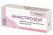 Купить анастрозол, таблетки, покрытые пленочной оболочкой 1мг, 30 шт в Дзержинске