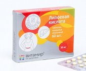 Купить липоевая кислота-витамир, таблетки, покрытые пленочной оболочкой, 60 шт бад в Дзержинске