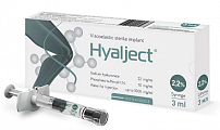 Купить гиалджект имплантат вязкоэластичный стерильный 2,2% 2мл шприц с иглой 21 g 1шт в Дзержинске