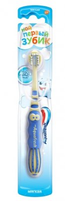 Купить аквафреш (aquafresh) зубная щетка aquafresh мой первый зубик для детей от 0-2 лет, 1 шт в Дзержинске