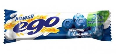 Купить мюсли ego (эго) батончик черника с витаминами в йогуртовой глазури, 25г бад в Дзержинске