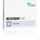 Купить мелатонин, таблетки, покрытые пленочной оболочкой 3мг, 60 шт в Дзержинске